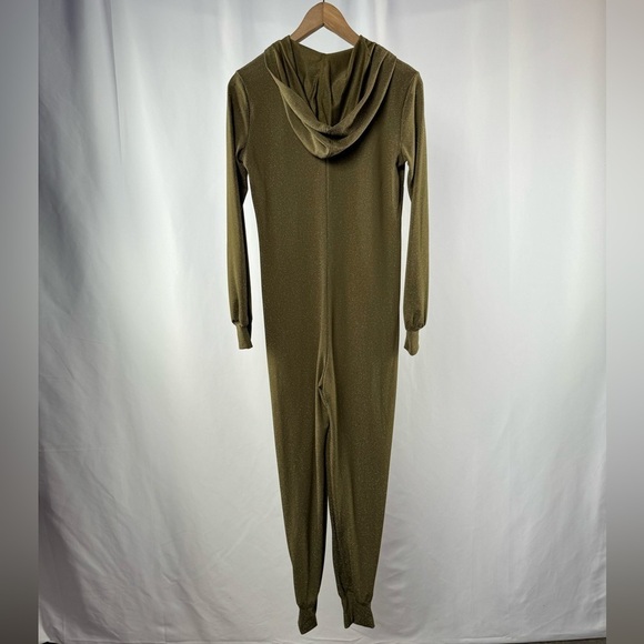 Savage X FENTY Sleep & Shine Hooded Onesie in Military Olive Green Size Small - Picture 9 of 11